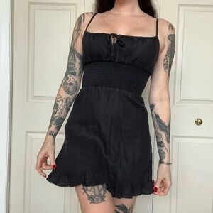 REFORMATION black mini dress 4